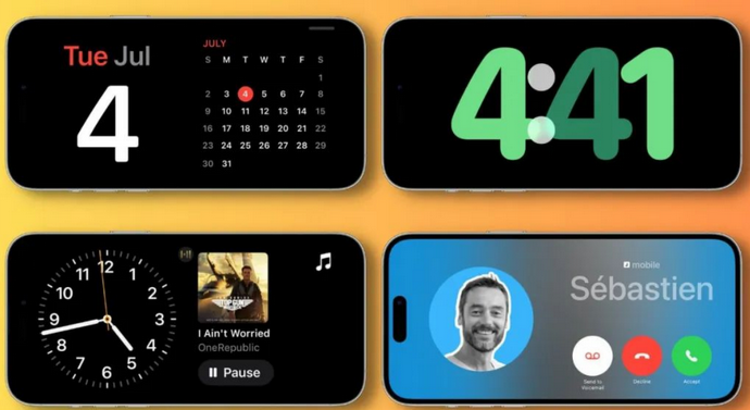 铜官苹果手机维修分享iOS17横屏充电待机显示有什么好处 