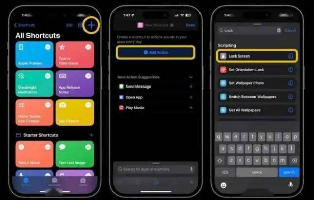 铜官苹果14锁屏维修店分享iPhone14升级iOS16.4后如何创建锁屏快捷方式 