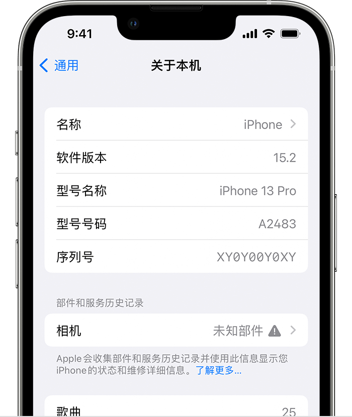 铜官苹果维修分享iPhone 出现提示相机“未知部件”是什么原因？ 