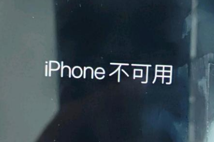 铜官苹果服务网点分享锁屏界面显示“iPhone 不可用”如何解决 